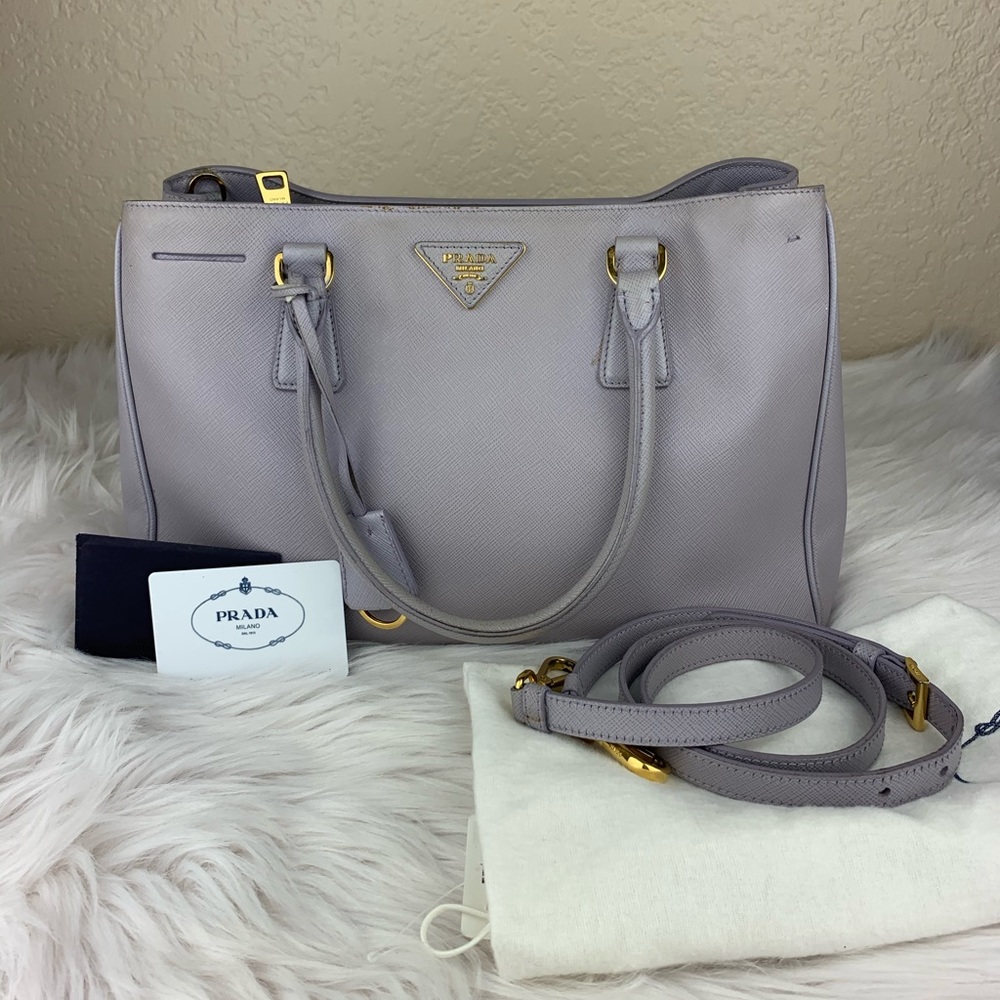 Prada Saffiano lux 2 way crossbody/handbag